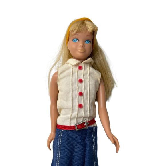 Vintage 1963 Mattel Skipper Doll Bendable Knees Blond Hair - Picture 2 of 16